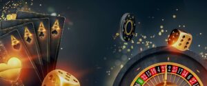 black and gold casinos game banner